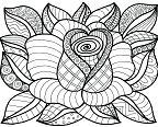 Раскраска Цветок Мандала