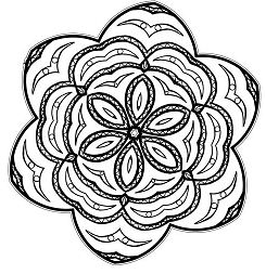Mandala For Decoration Coloring Page