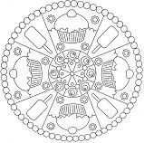 Mandala For Kids Coloring Page