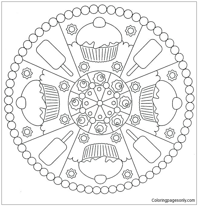 Mandalas-a-imprimer-4 - Mandalas - Just Color Crianças : Páginas