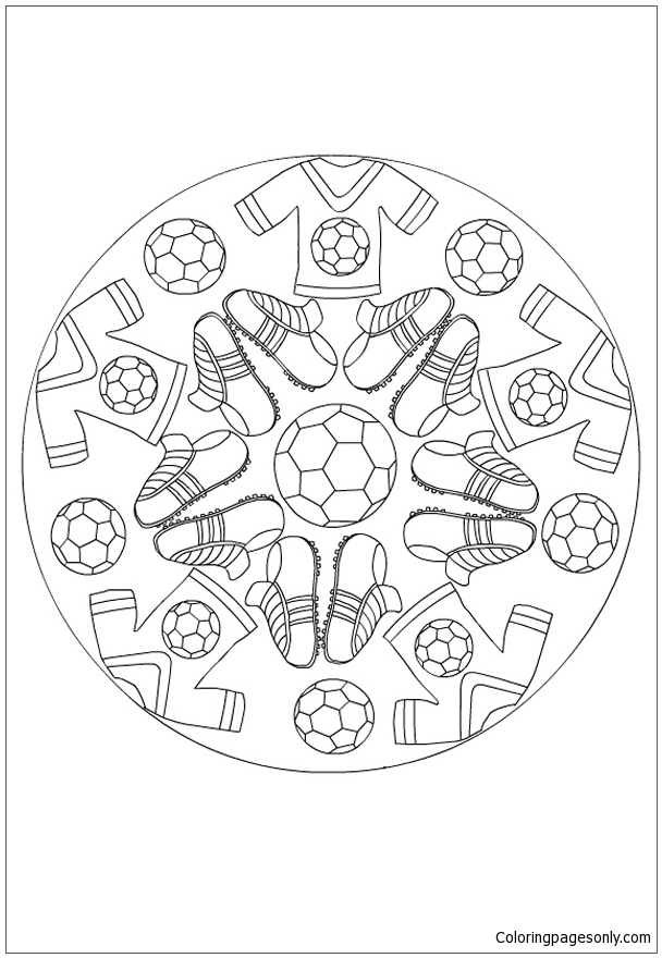 Mandala Trikots Fußball von Mandala