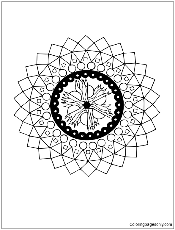 Mandala van de vier elementen uit Mandala