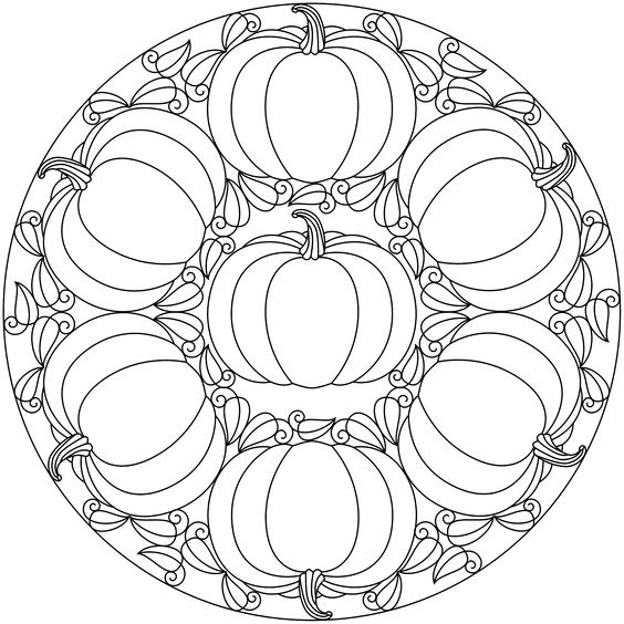 Citrouille Mandala de Mandala