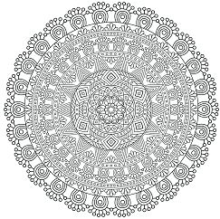 Mandala zen antistress 5 Coloring Page