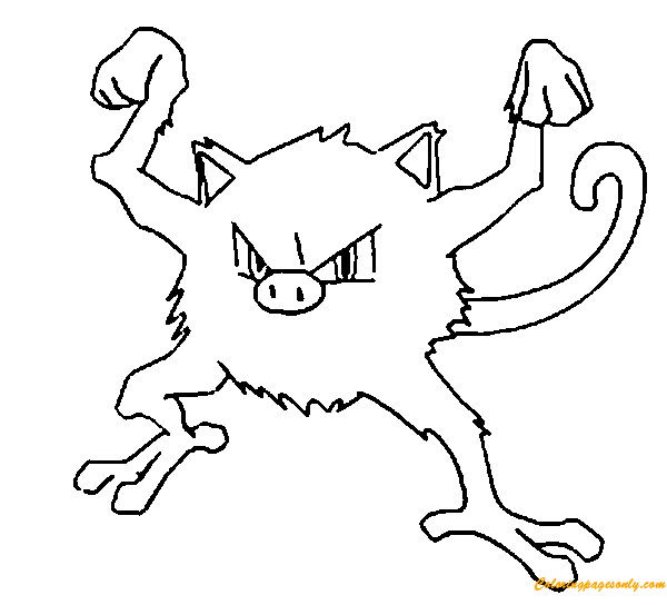 Mankey Pokemon van Pokemon-personages