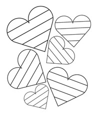 Many Hearts For Valentines Day Coloring Page