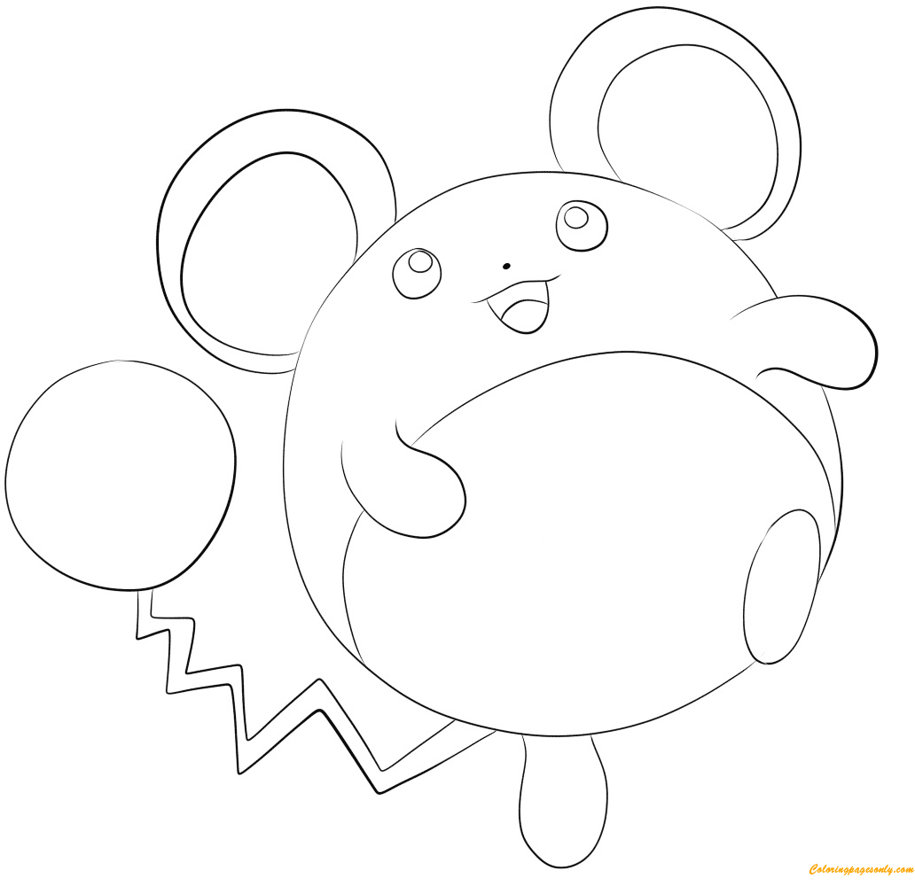 Marill Pokemon Coloring Page