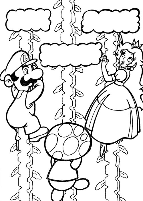 Mario Is Saving Princess Peach Luigi And Toad In Mario Party Games Coloring Pages Super Mario Bros Coloring Pages Coloring Pages For Kids And Adults