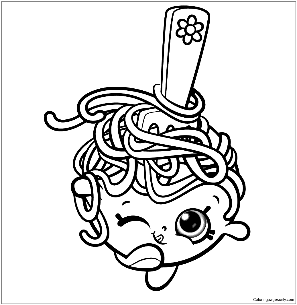 Mario Meatball Shopkins Coloring Pages