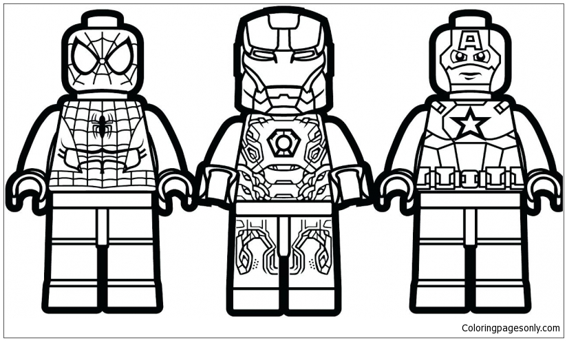 super hero squad characters coloring pages