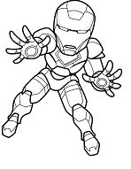 Marvel Superhero Coloring Page