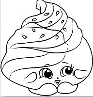Mary Meringue Shopkins Coloring Pages