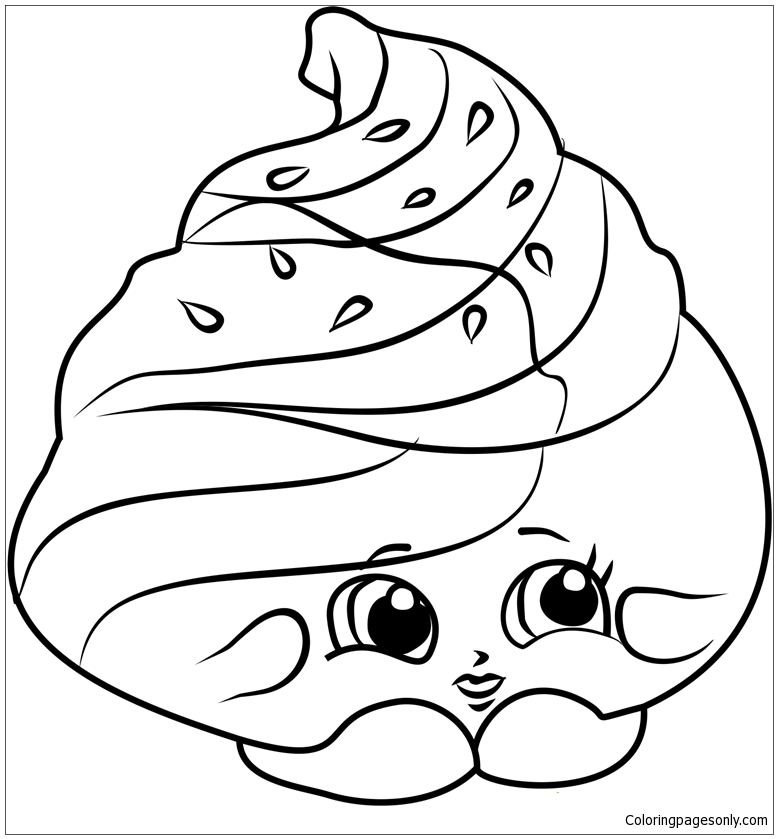 Mary Meringue Shopkins Coloring Pages