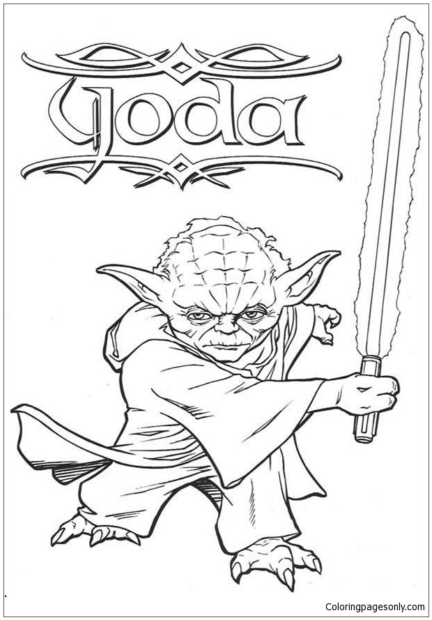 master yoda coloring page  free coloring pages online