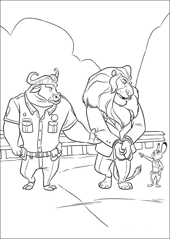 Mayor Lionheart is arrested from Zootopia