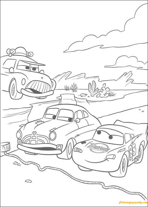 McQueen e Doc Racing da Disney Cars