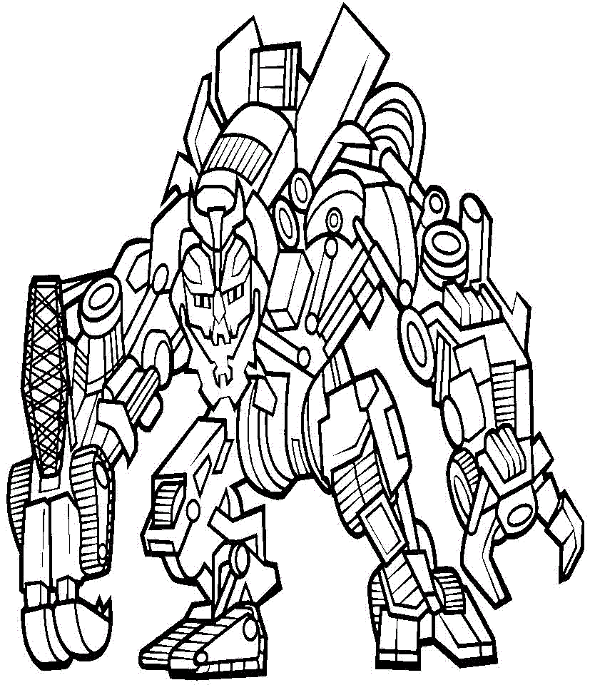 Megatron Transformers 2 Coloring Page