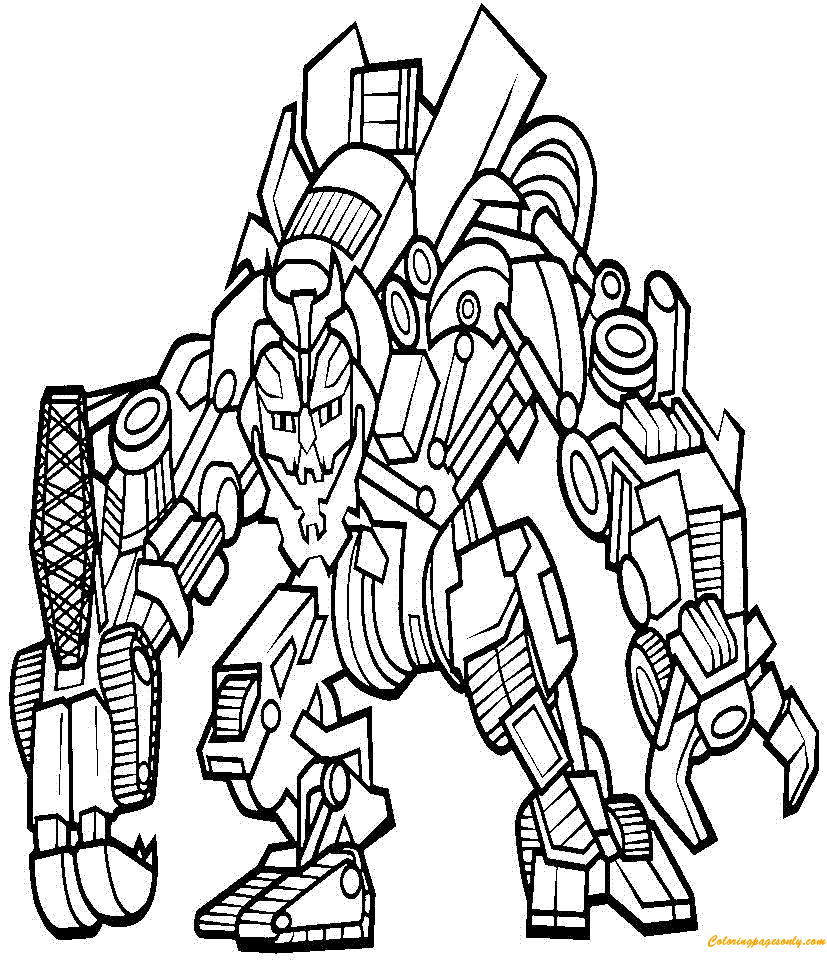 transformers coloring pages devastator transformer