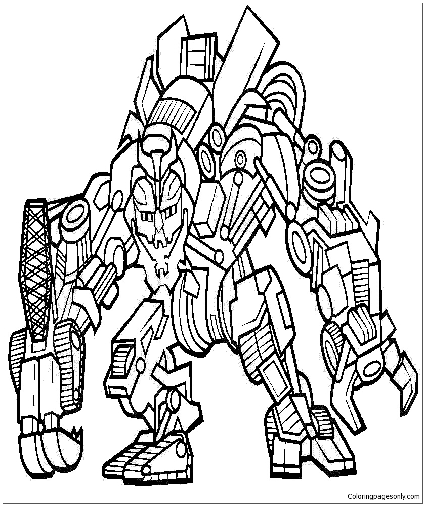 Megatron Coloring Pages - Transformers Coloring Pages - Coloring Pages