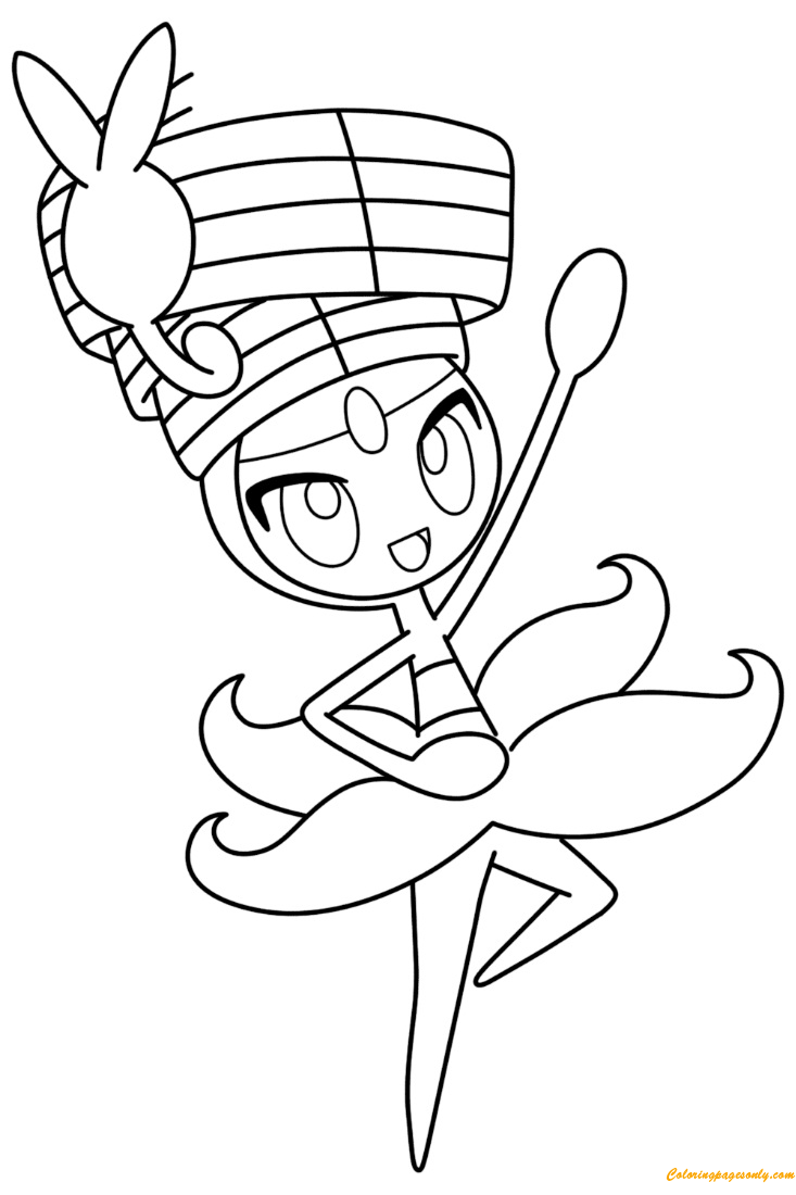 Meloetta Pokemon Coloring Pages