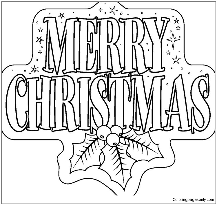 Merry Christmas 5 Coloring Pages