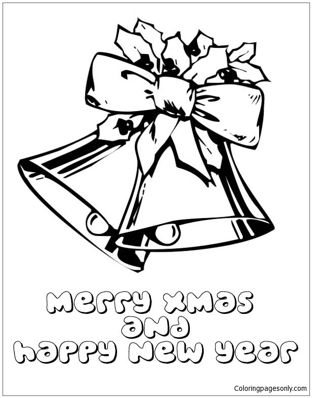 Download Merry Christmas And Happy New Year Coloring Pages - Holidays Coloring Pages - Free Printable ...