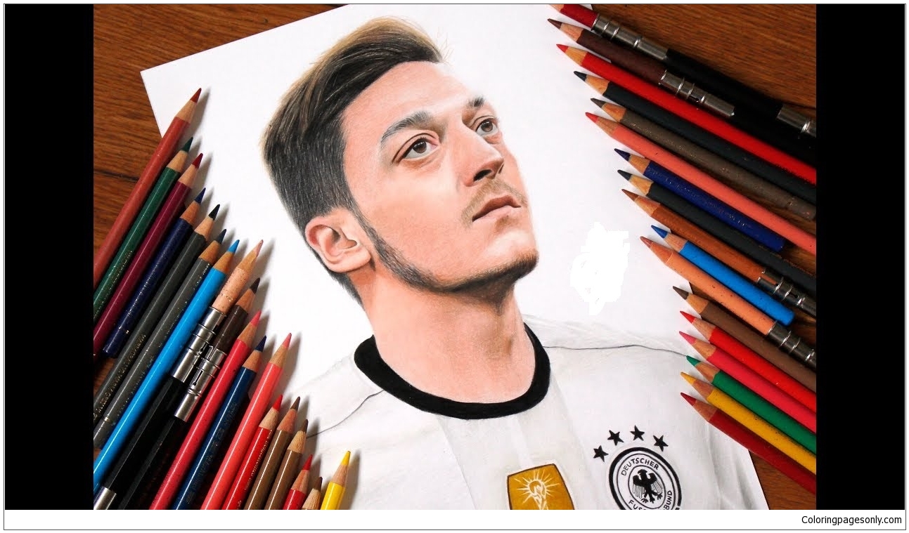 Mesut Özil-image 4 Coloring Page