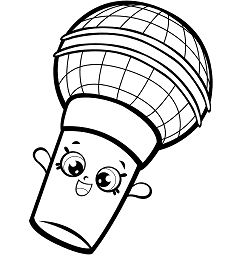 Mike Rophone Shopkins Season 7 Coloring Pages