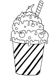 Milk Cocktail Coloring Page