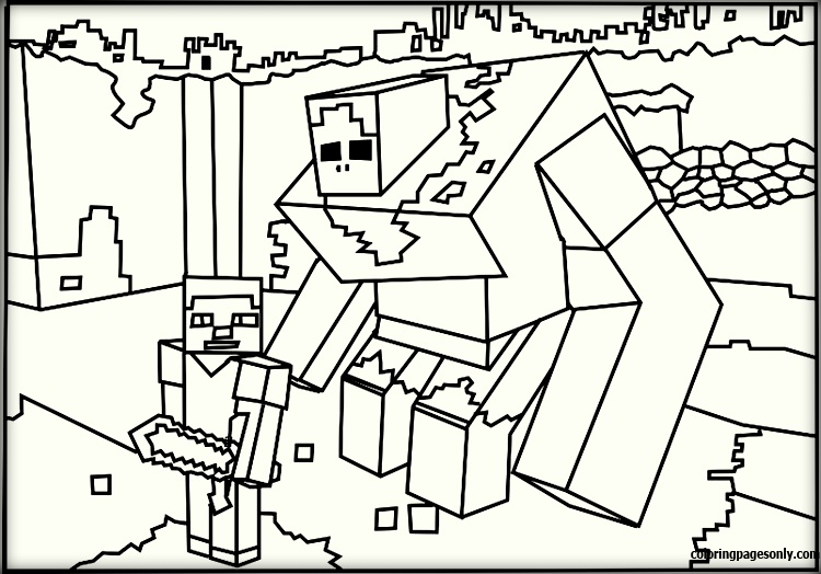 Minecraft Coloring Page - Free Coloring Pages Online