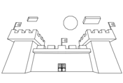 Minecraft Castle from Minecraft Coloring Pages