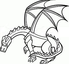 Minecraft Dragon Coloring Pages
