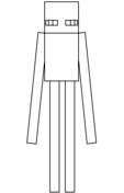 Minecraft Enderman from Minecraft Coloring Page
