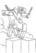 Minecraft Unicorn from Minecraft Coloring Pages