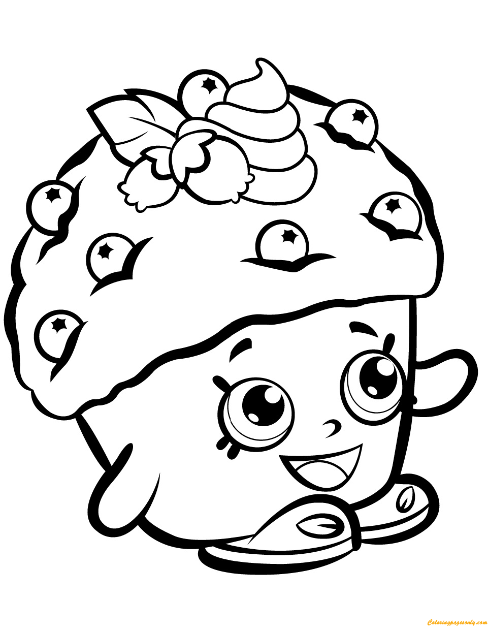 Download Mini Muffin Shopkin Season 1 Coloring Pages - Toys and Dolls Coloring Pages - Free Printable ...