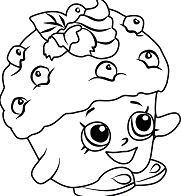 Mini Muffin Shopkins Coloring Pages