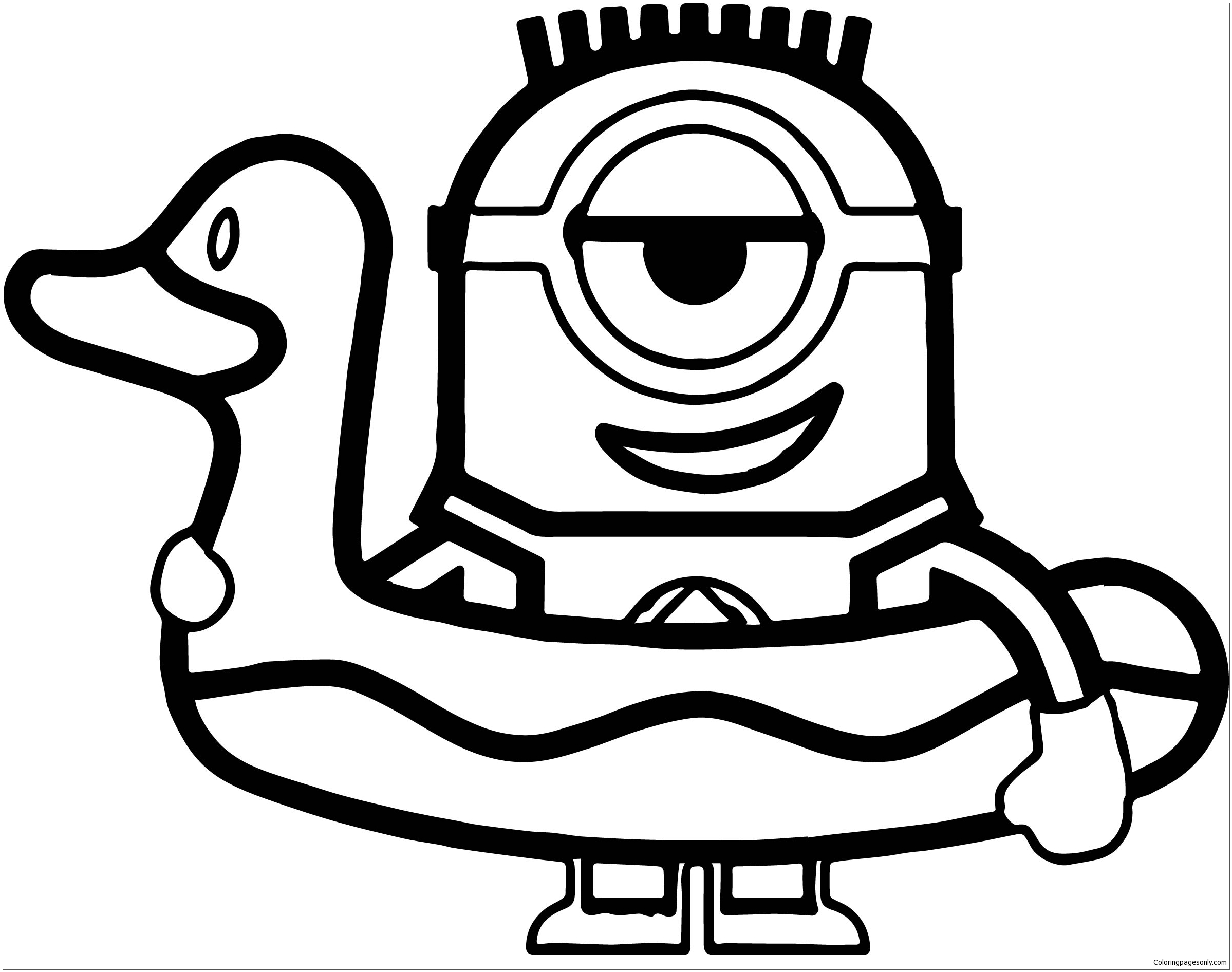 Kevin Minion Coloring Page - Kevin The Minion Drawing At Getdrawings