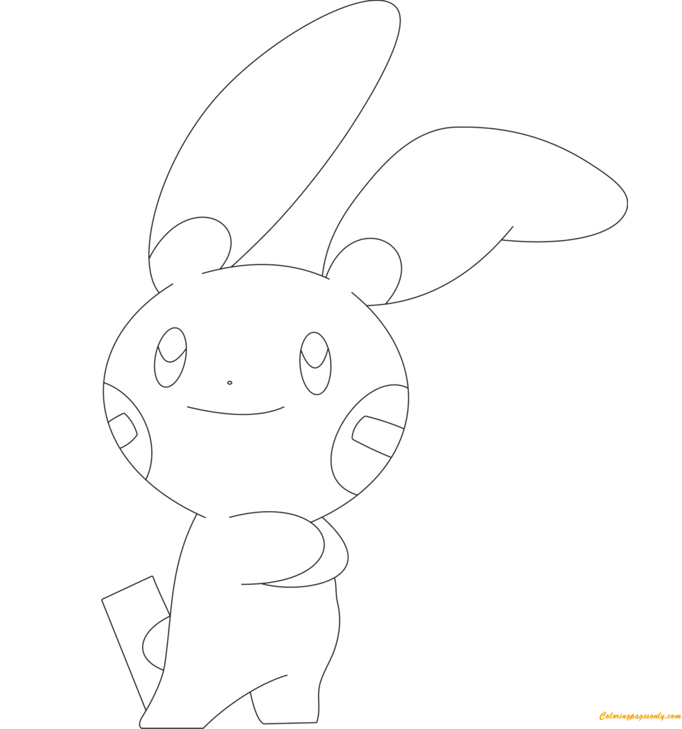 Minun Coloring Pages