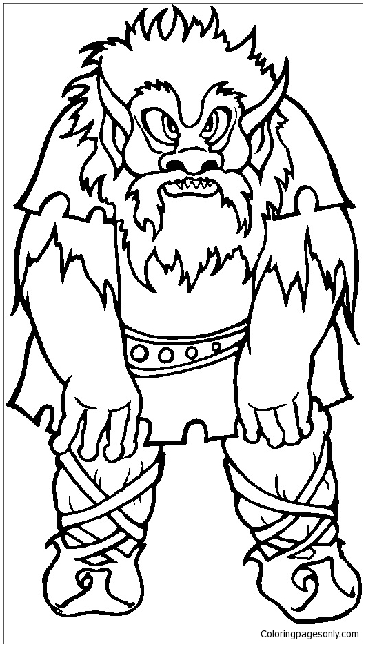 miscellaneous troll coloring page  free coloring pages online