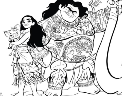 Moana Coloring Pages Coloring Pages For Kids And Adults
