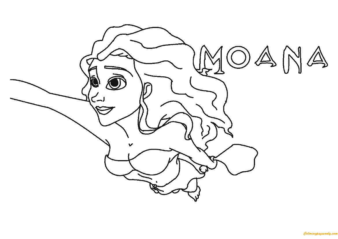 Moana fliegt von Moana