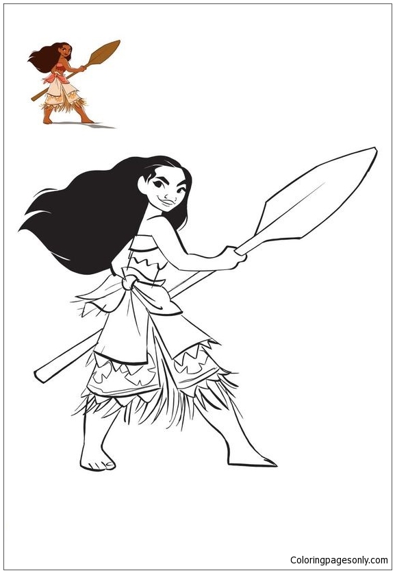 Moana Princess 2 Coloring Pages - Cartoons Coloring Pages - Coloring