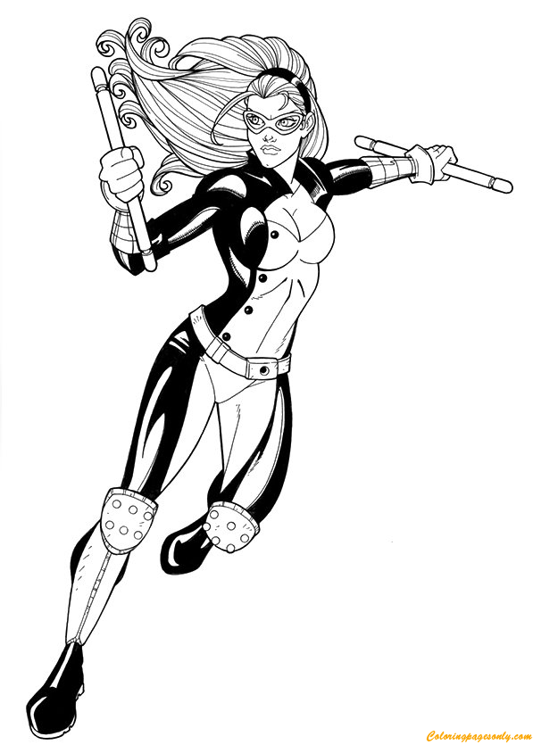 Mockingbird The Avengers Coloring Page