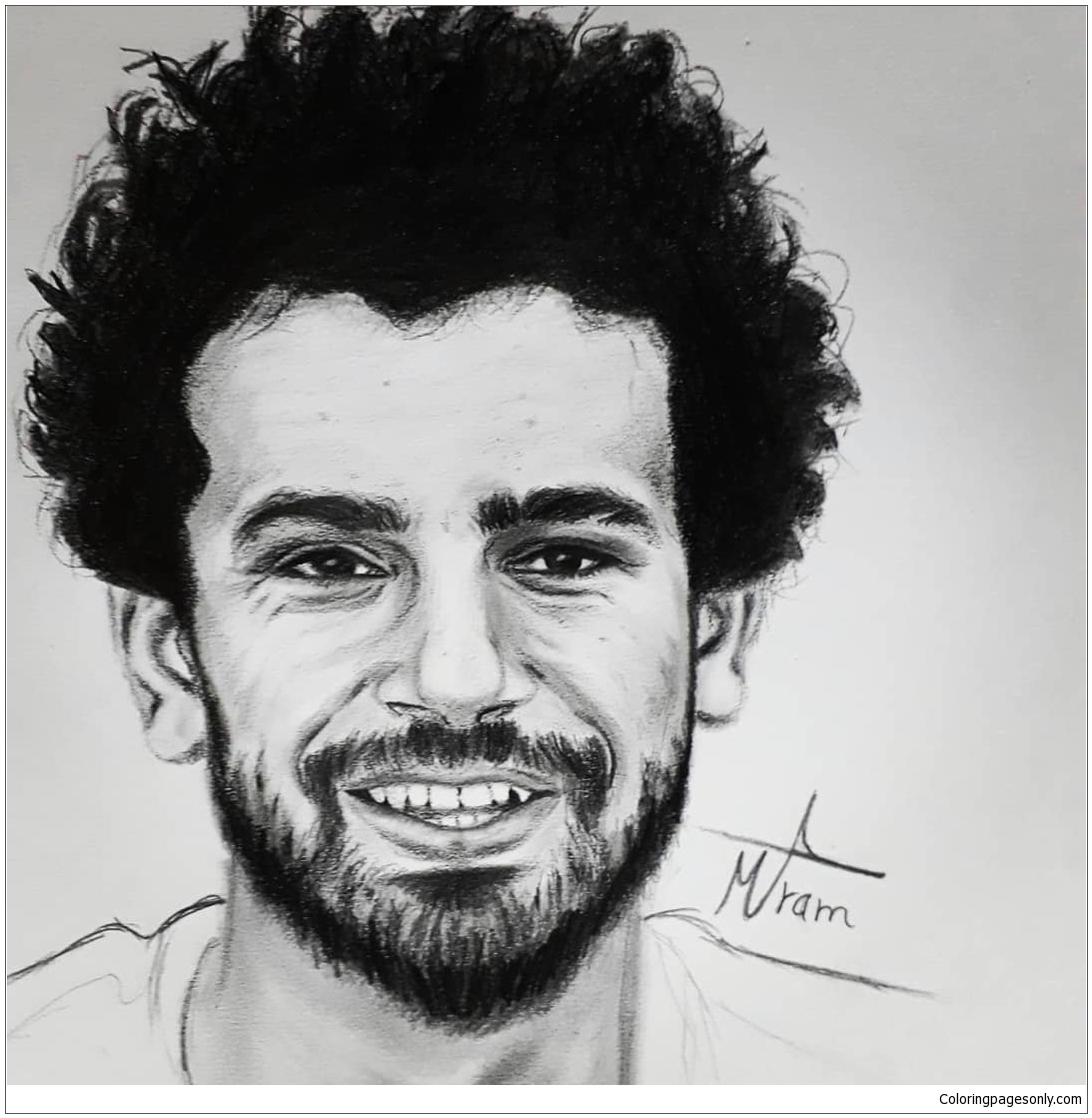 Mohamed Salah-image 6 Coloring Page
