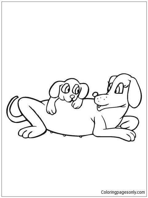 Mom And Baby Coloring Pages