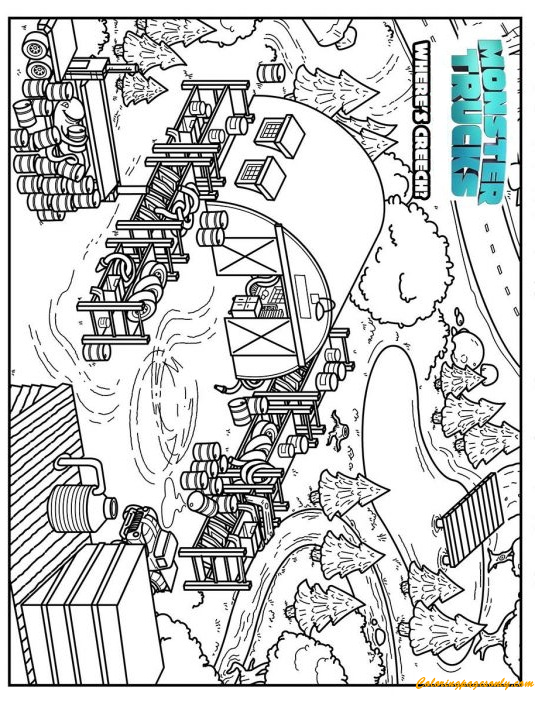 Download Monster Trucks Find Creech Coloring Page - Free Coloring Pages Online