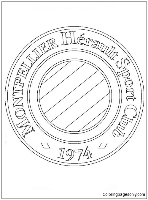 Montpellier HSC Coloring Page