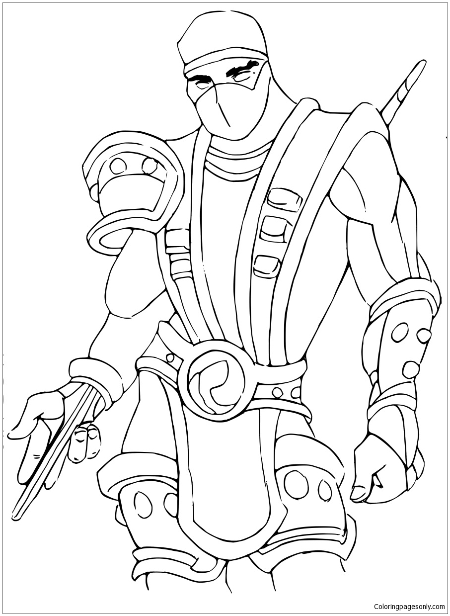 Mortal Kombat Of Deadpool Coloring Pages