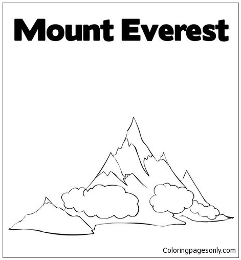 Mount Everest Coloring Pages