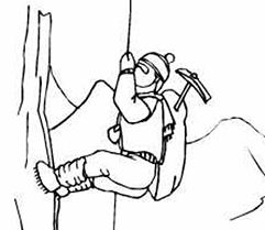 rock climbing coloring pages